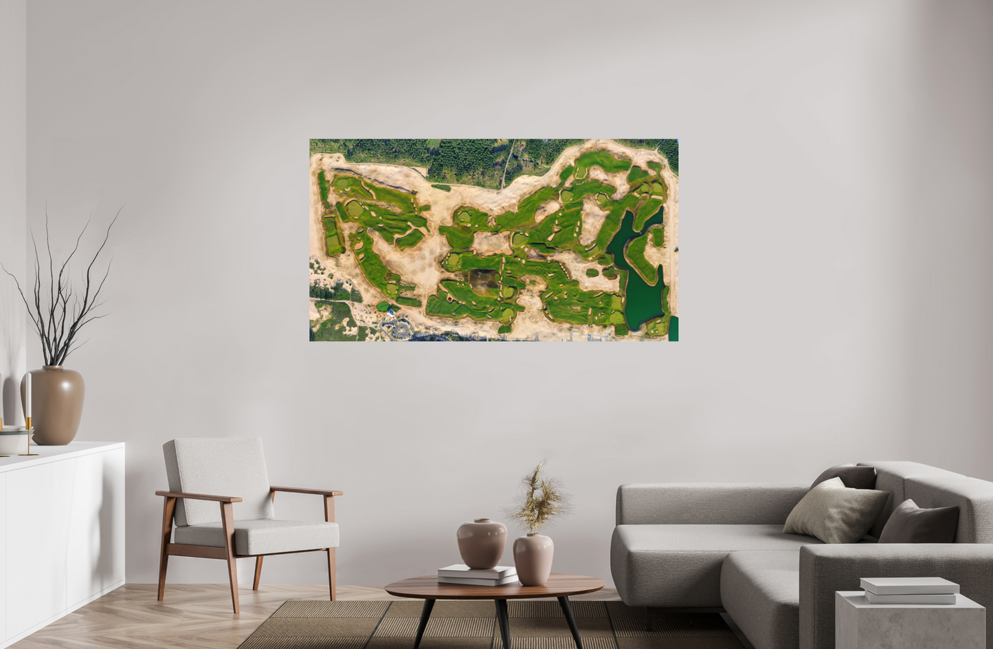 The Lido Golf Club - Limited Metal Panorama Print