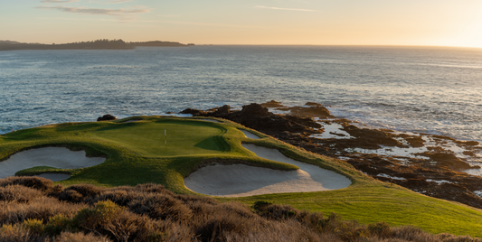 Pebble Beach - 7th Hole - Limited Metal Panorama Print