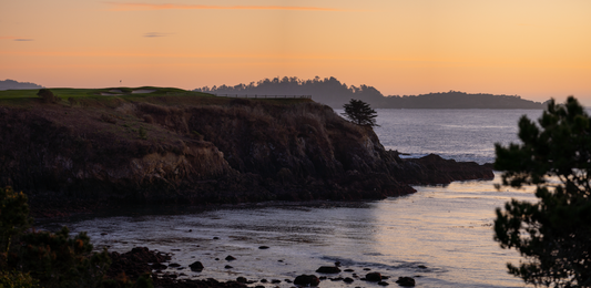 Pebble Beach - 6th Hole - Limited Metal Panorama Print