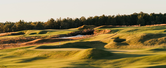 Old Barnwell - 16-17th Holes - Limited Metal Panorama Print